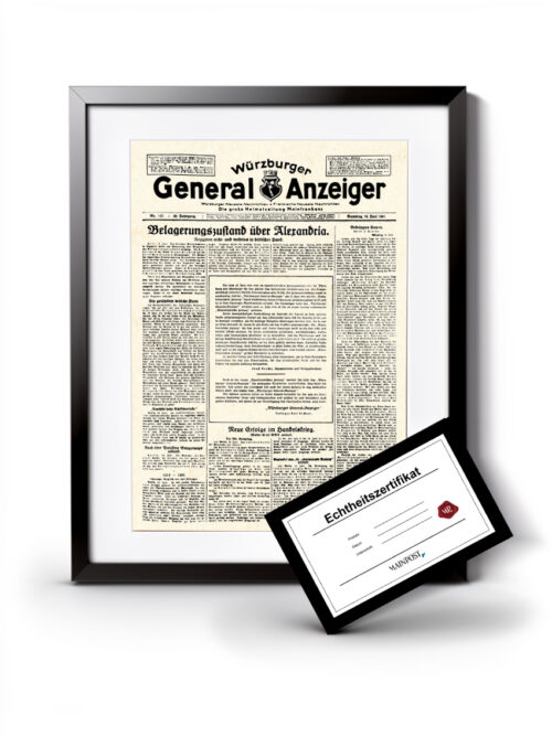 Generalanzeiger &ndash; Historische Titelseite